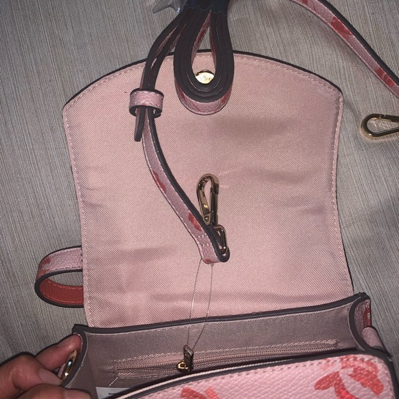 A New Day Pink Floral Mini Satchel Crossbody - Picture 4 of 10